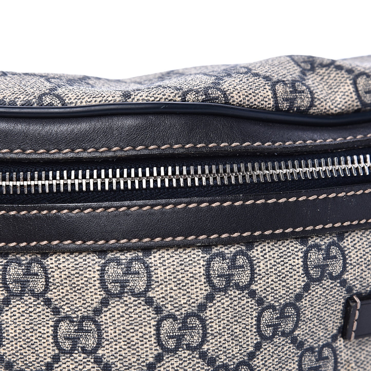 GG Supreme Monogram Belt Bag Navy