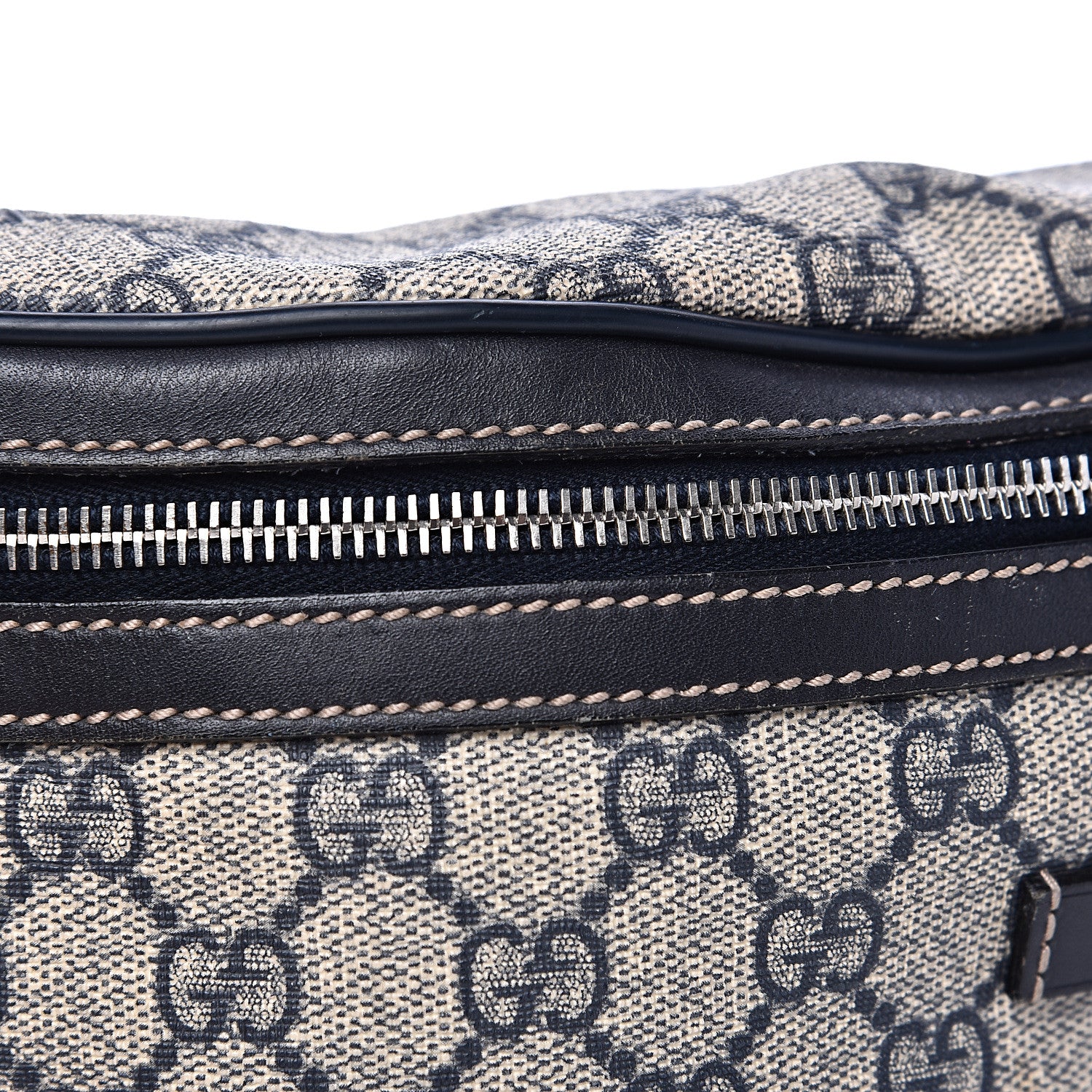 Gucci GG Supreme Monogram Belt Bag Navy 8 of 11
