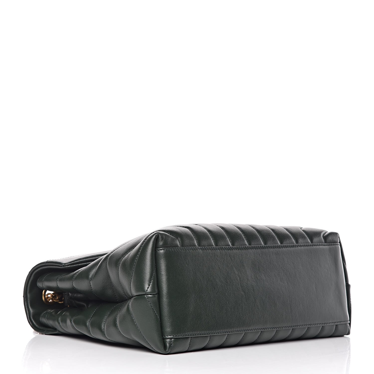Saint Laurent Calfskin Y Quilted Monogram Medium Loulou Chain Satchel Olive 4 of 12