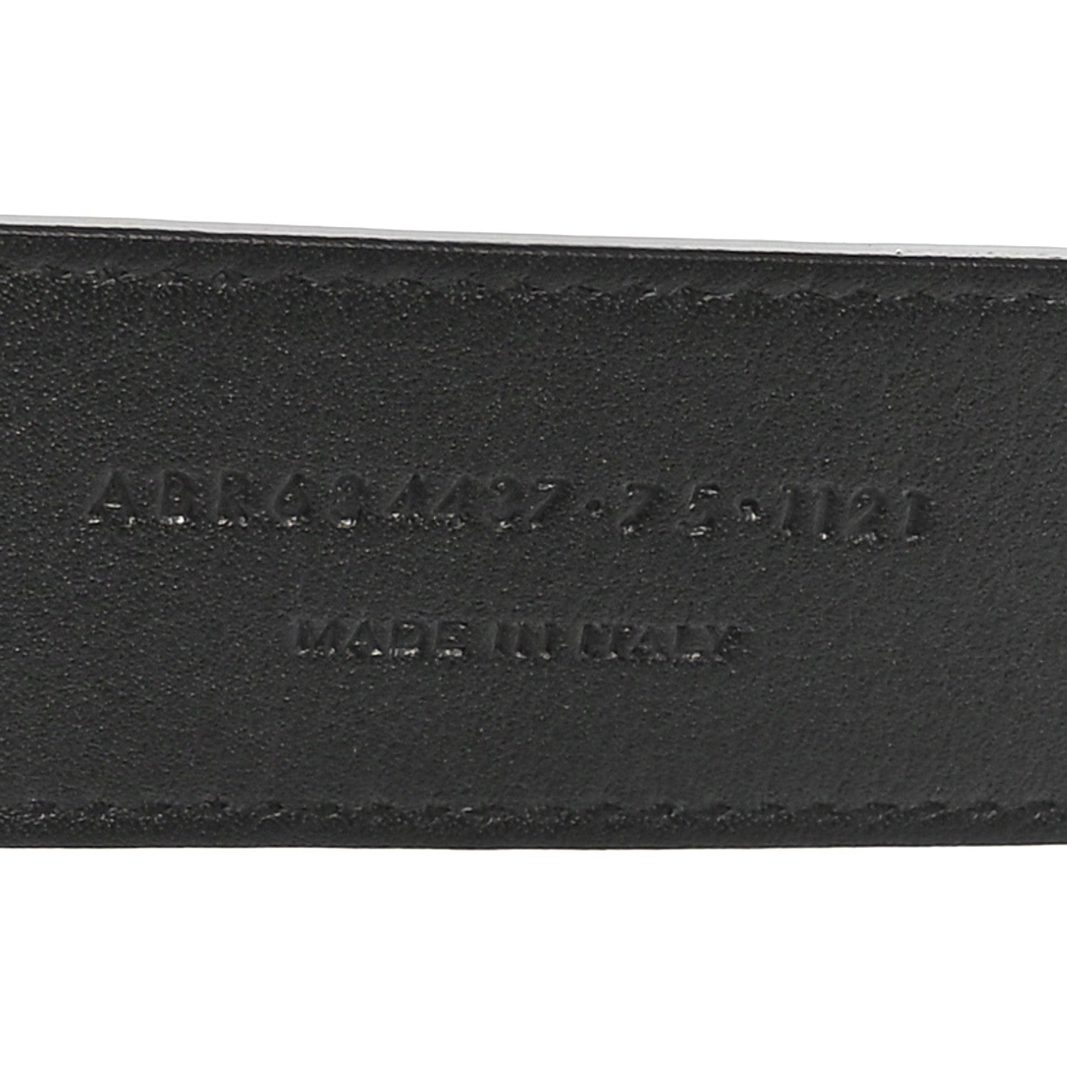 Saint Laurent Calfskin Crocodile Embossed Monogram Square Buckle Belt 75 30 Black 6 of 6