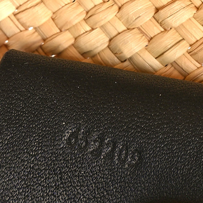 Loewe Iraca Palm Calfskin Medium Anagram Basket Bag Natural Black 7 of 11