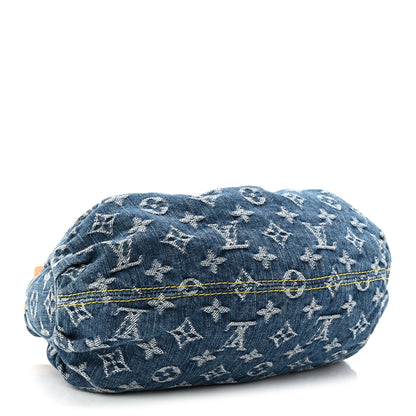 Louis Vuitton Monogram Denim Pleaty Blue 4 of 9