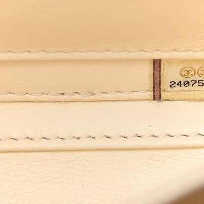 Chanel Caviar Quilted Small CC Filigree Vanity Case White 9 of 10