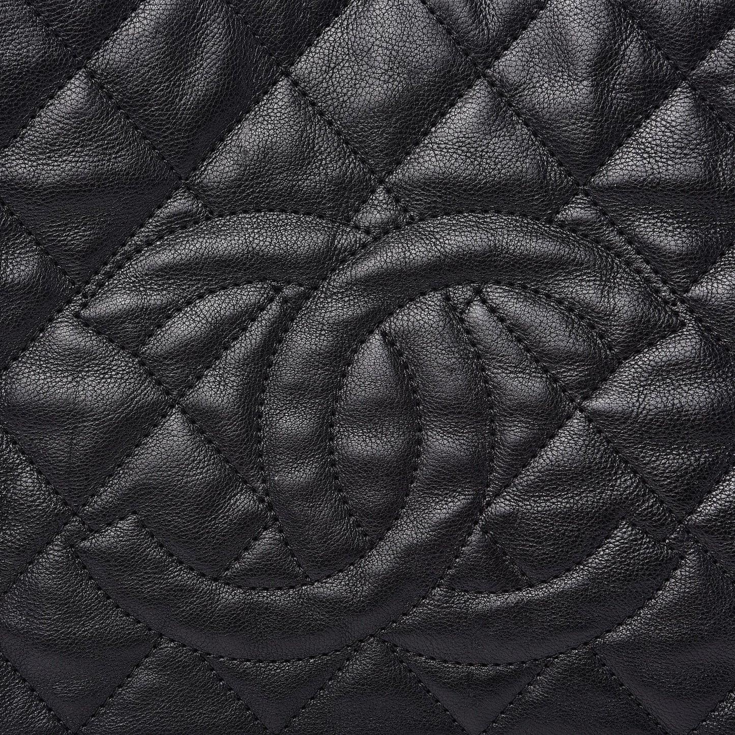 Calfskin Quilted Small Chain Me Tote Black