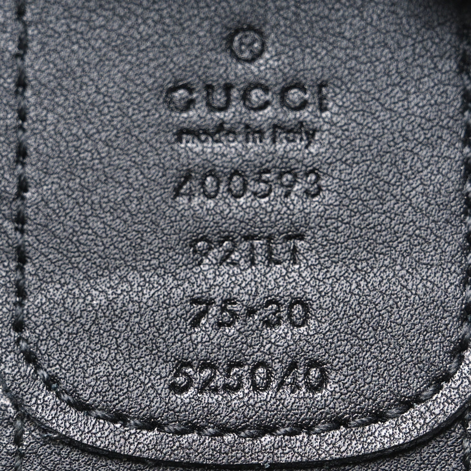 Gucci GG Supreme Monogram Matte Plutone Calfskin Double G 40mm Belt 75 30 Beige Ebony Black 5 of 5