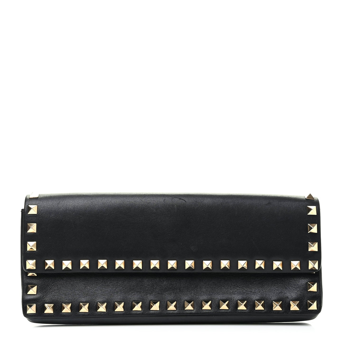 Nappa Rockstud Bangle Clutch Black