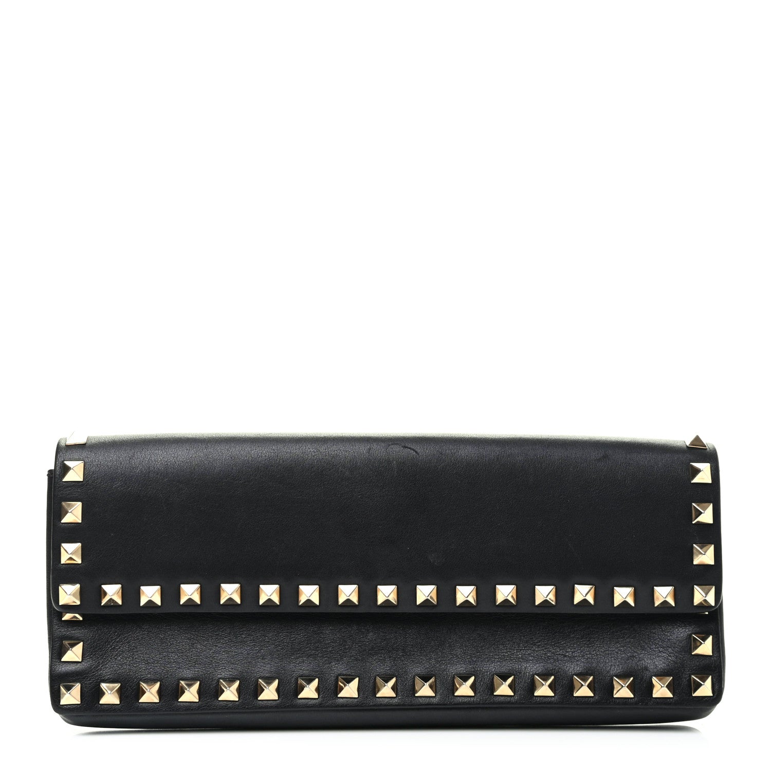 Valentino Garavani Nappa Rockstud Bangle Clutch Black 1 of 7