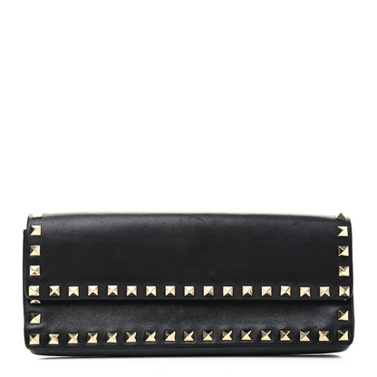 Valentino Garavani Nappa Rockstud Bangle Clutch Black 1 of 7