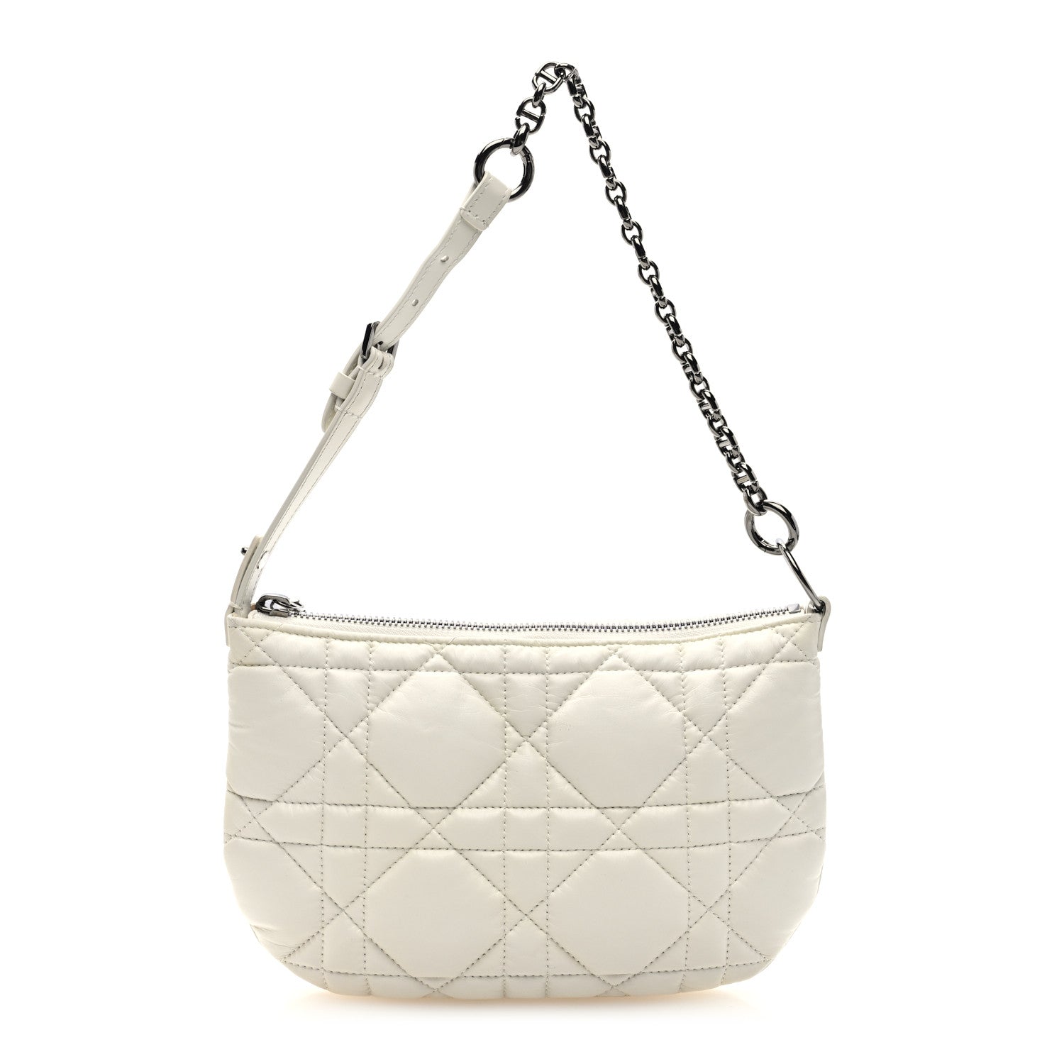 Christian Dior Calfskin Cannage Caro Pouch Latte 1 of 9