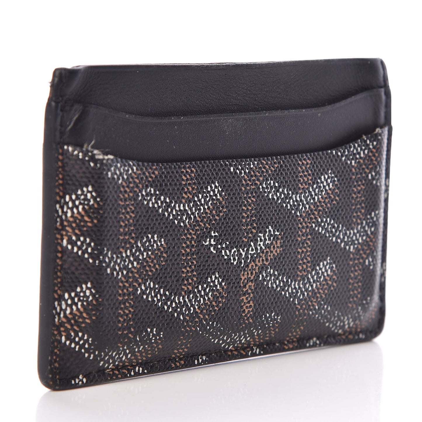 Goyardine Saint Sulpice Card Holder Black