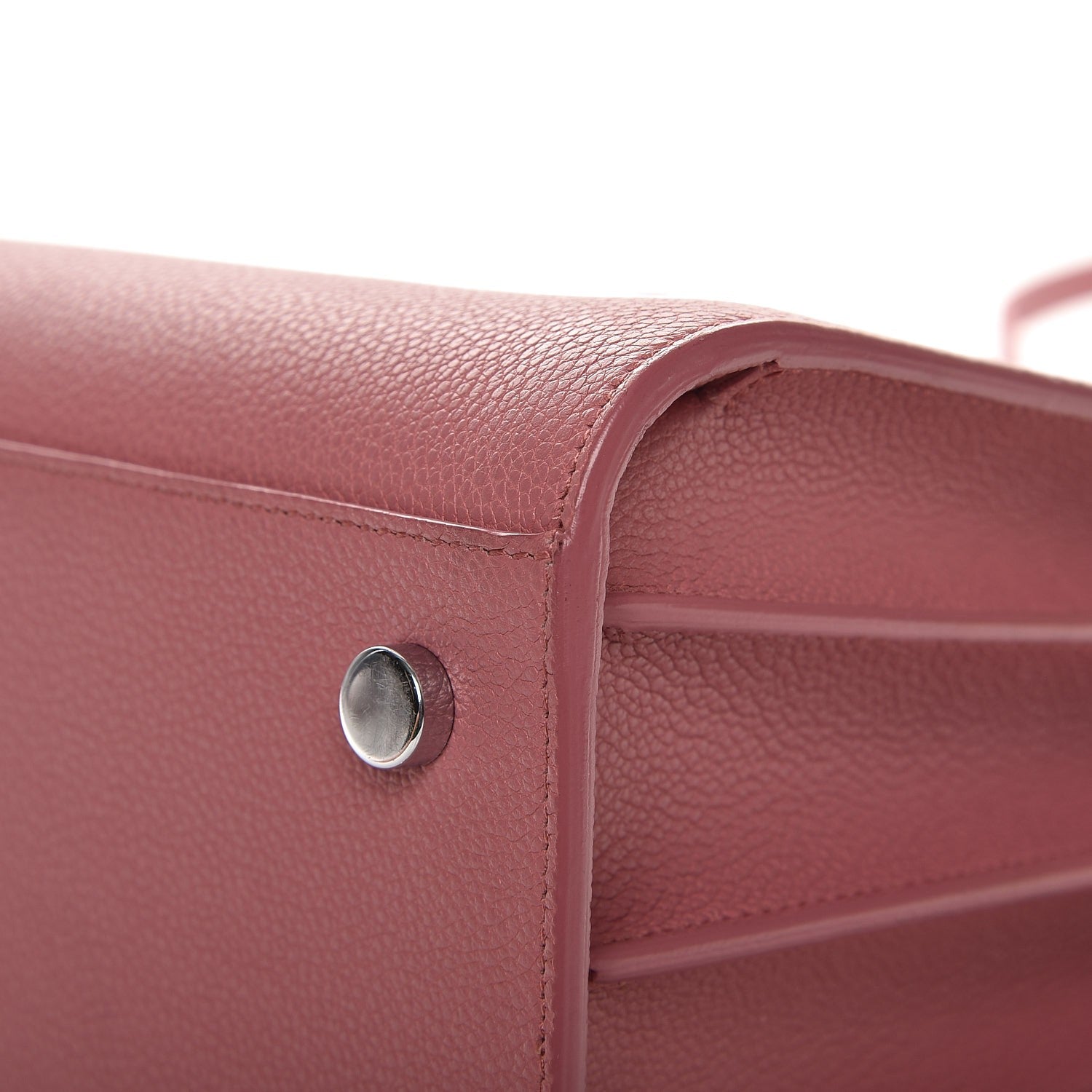Saint Laurent Grained Calfskin Baby Sac De Jour Dark Rose 12 of 12