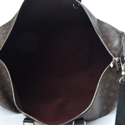 Louis Vuitton Monogram Macassar Keepall Bandouliere 55 4 of 14