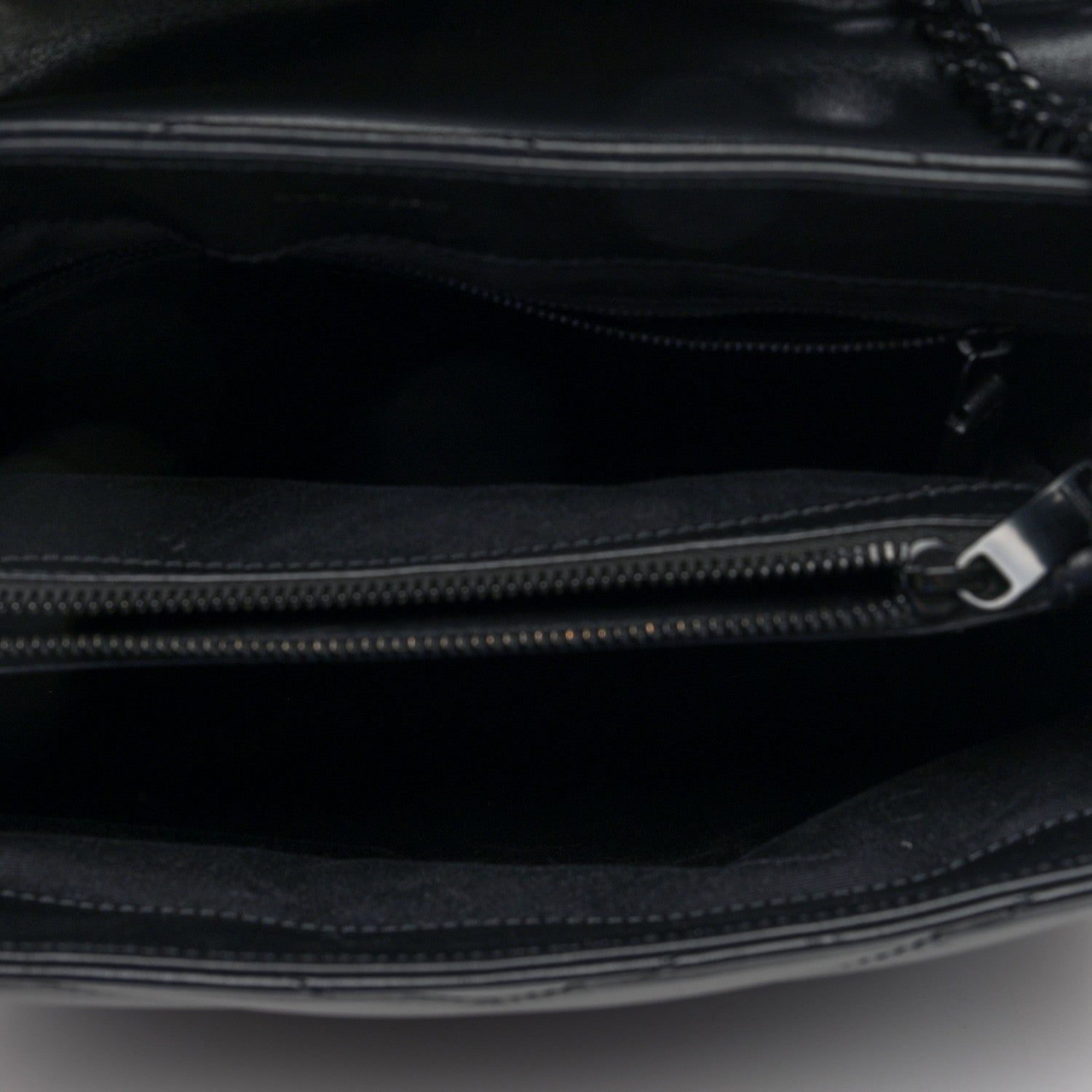 Saint Laurent Calfskin Y Quilted Monogram Monochrome Medium Loulou Chain Satchel Black 5 of 9