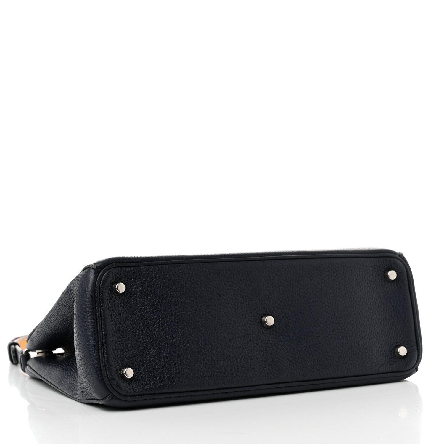 Christian Dior Bullcalf Medium Diorissimo Tote Navy 4 of 13