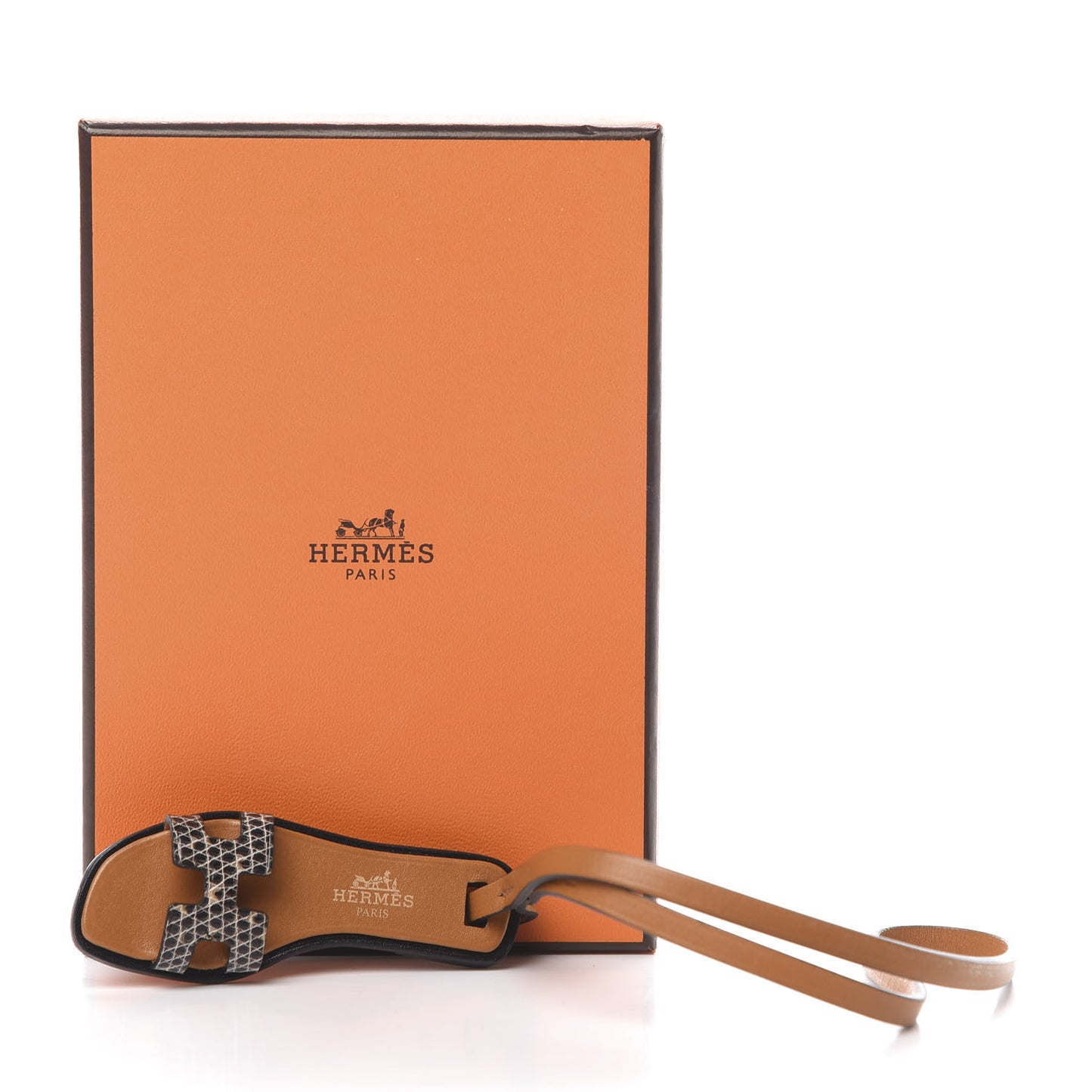 Lizard Butler Calfskin Hunter Oran Nano Bag Charm Ombre