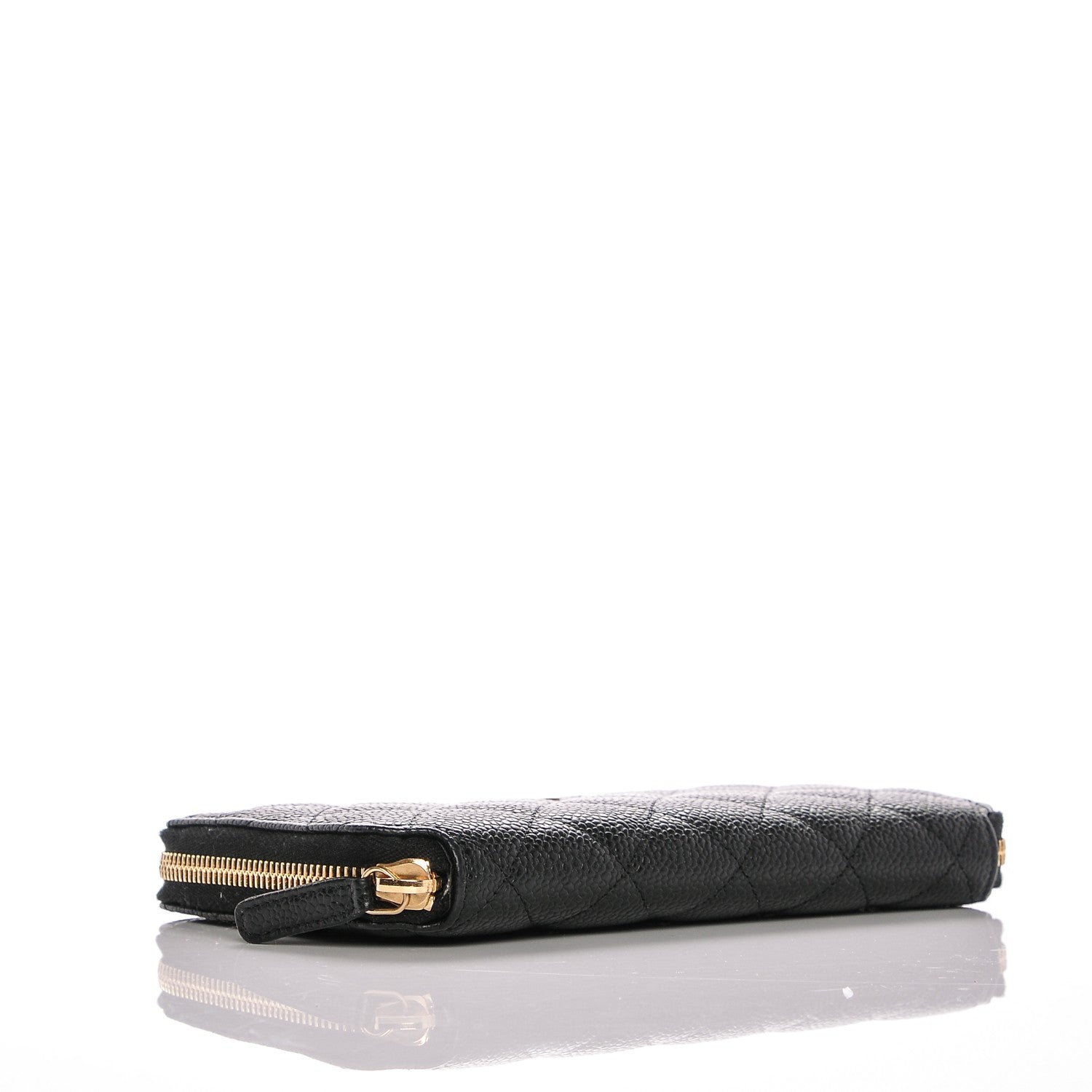 Chanel Caviar Quilted Large Gusset Zip Around Wallet Black 4 of 8