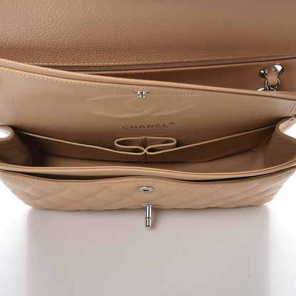 Chanel Caviar Quilted Medium Double Flap Beige 5 of 8