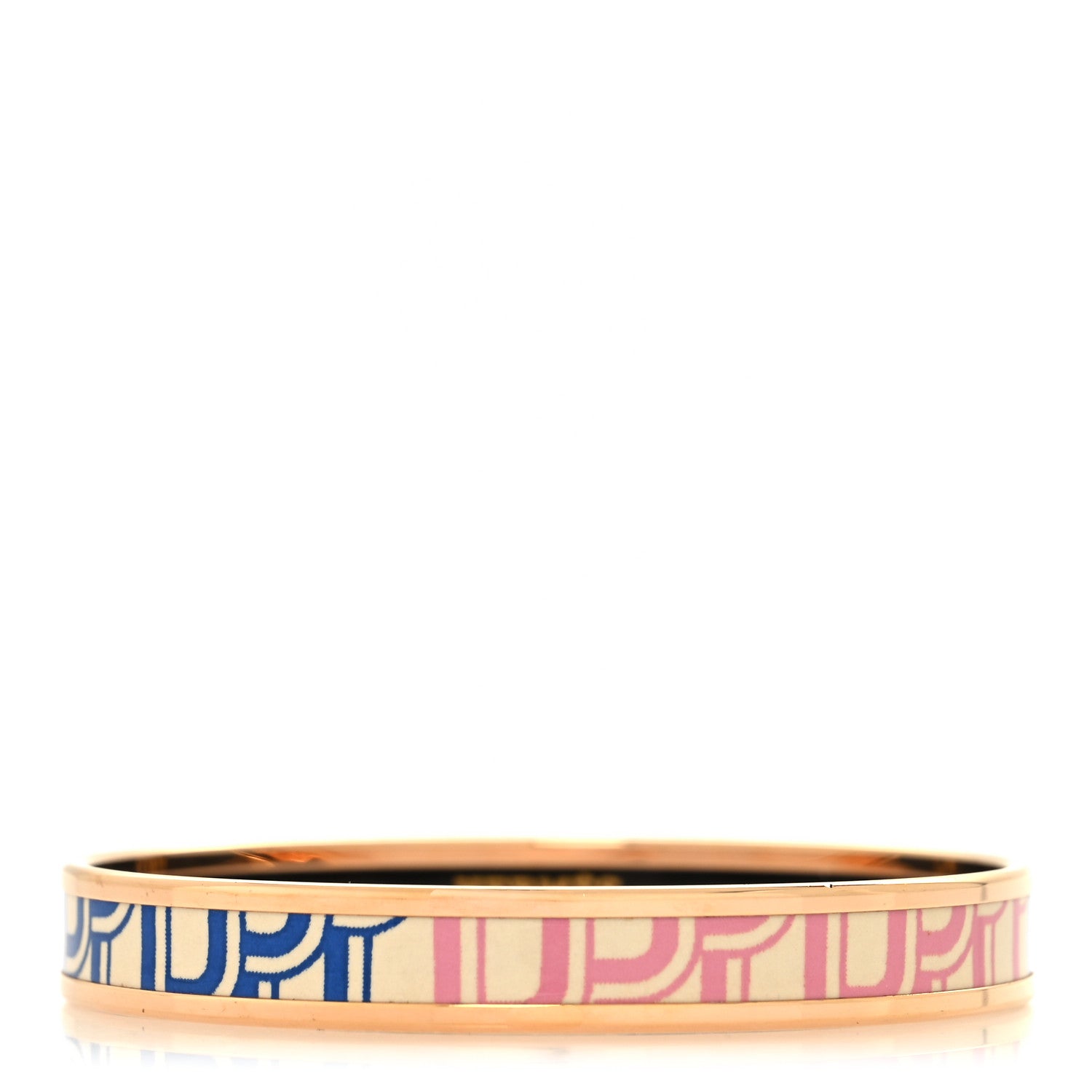 Hermes Enamel Printed Narrow Manufacture De Boucleries Bracelet 65 1 of 5