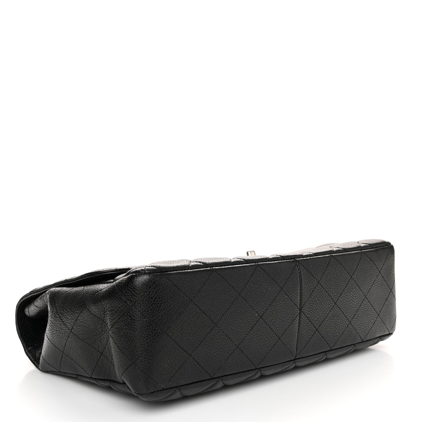 Caviar Quilted Jumbo Single Flap Black