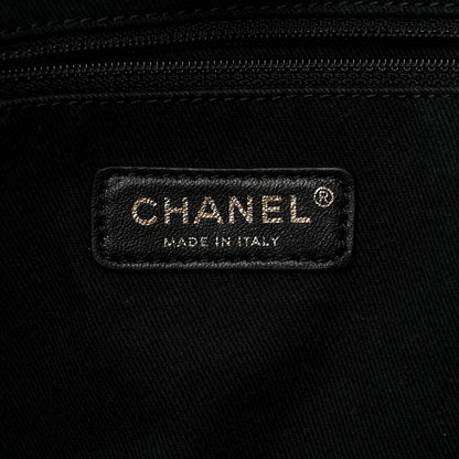 Chanel Mixed Fibers Calfskin Small Deauville Tote Black 5 of 12
