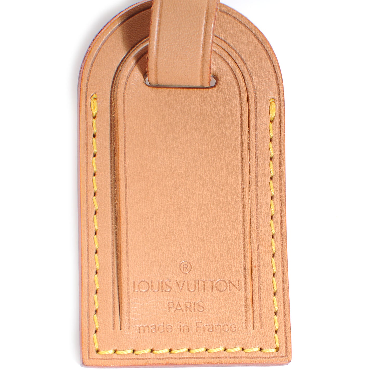 Vachetta Leather Luggage Tag and Loop