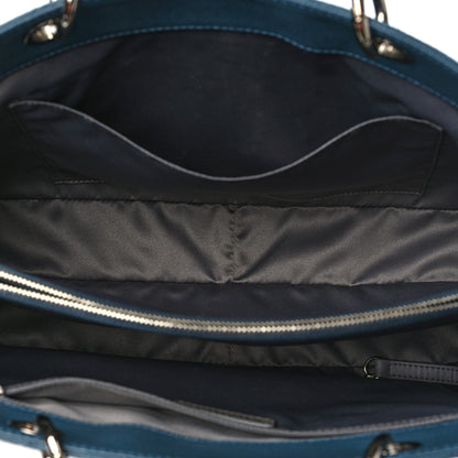 Chanel Caviar Quilted Grand Shopping Tote GST Blue 4 of 8