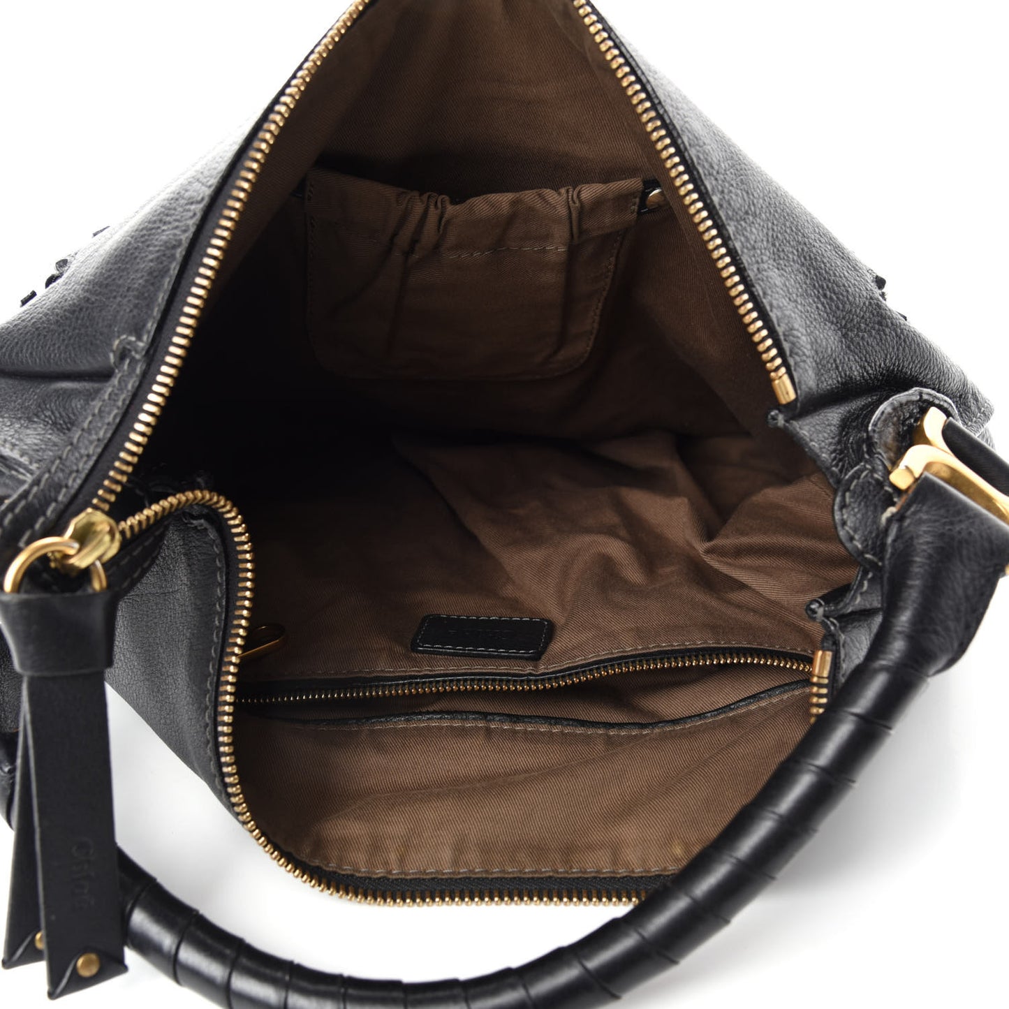 Calfskin Large Marcie Hobo Black