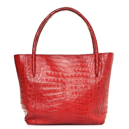 Nancy Gonzalez Crocodile Tote Orange 1 of 10
