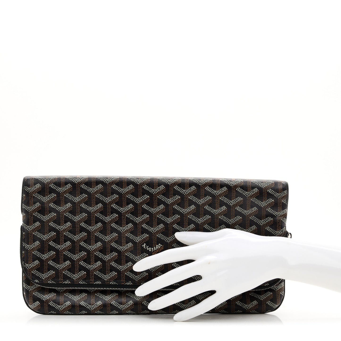 Goyardine Sainte Marie Soft Clutch Black