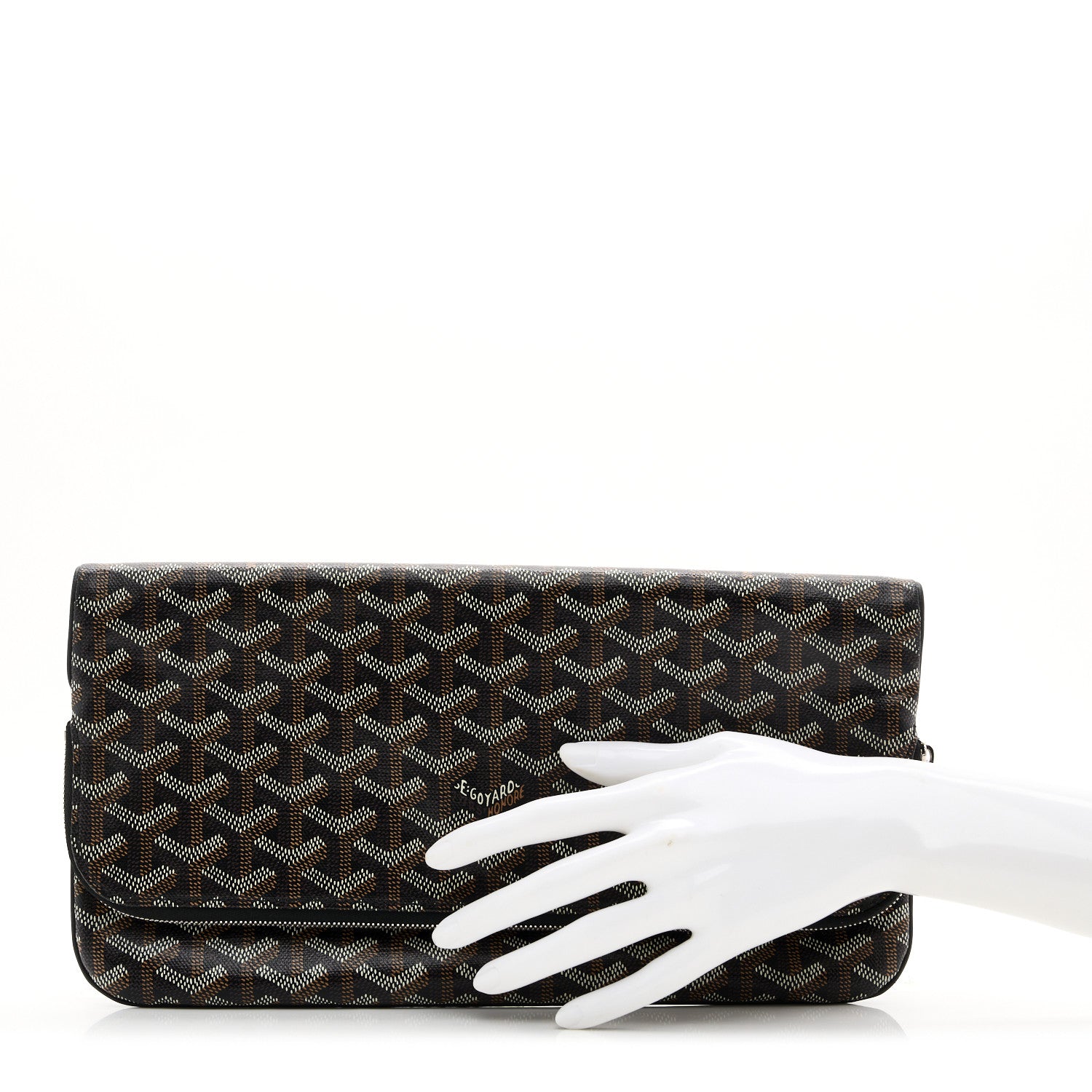 Goyard Goyardine Sainte Marie Soft Clutch Black 2 of 8