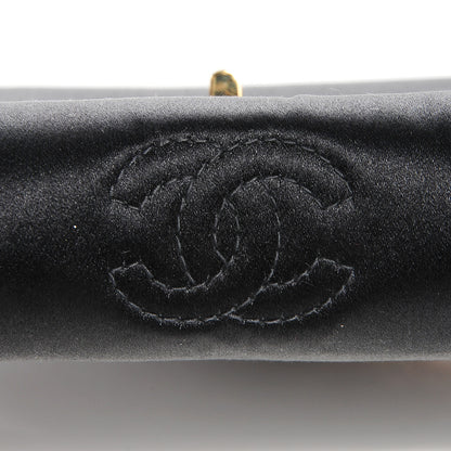 Chanel Satin Mademoiselle Flap Bag Black 6 of 9
