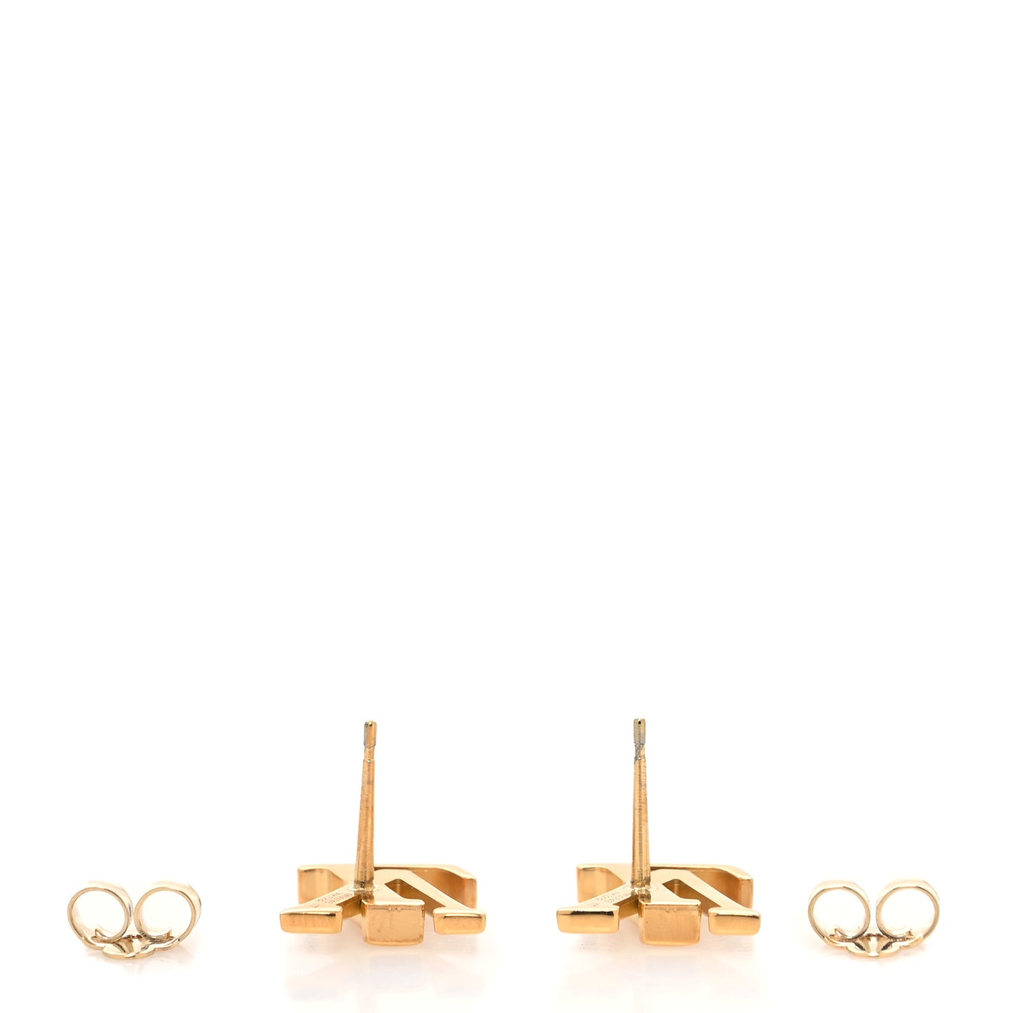 Metal LV Iconic Earrings Gold
