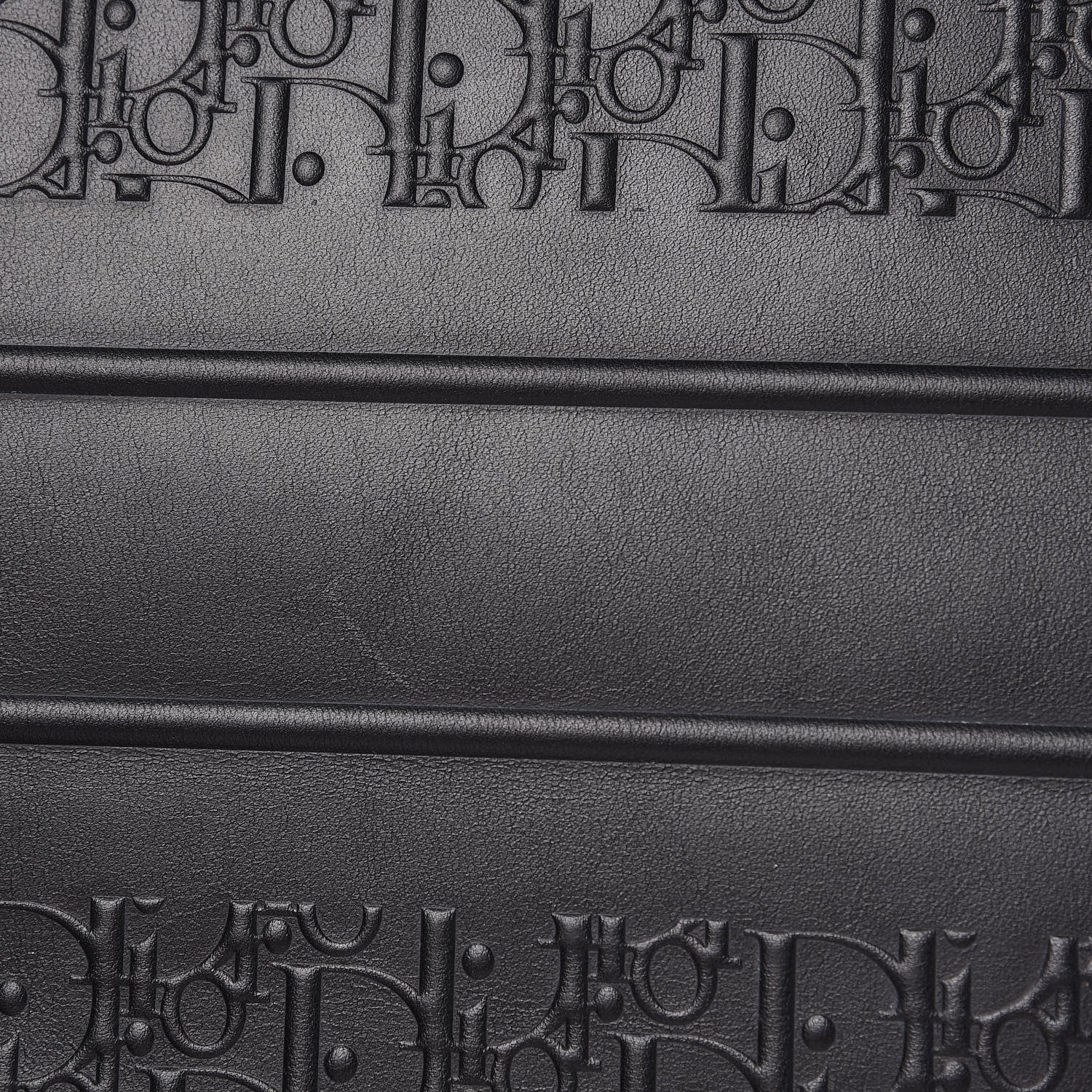 Christian Dior Oblique Calfskin Embossed Book Tote Black 10 of 12
