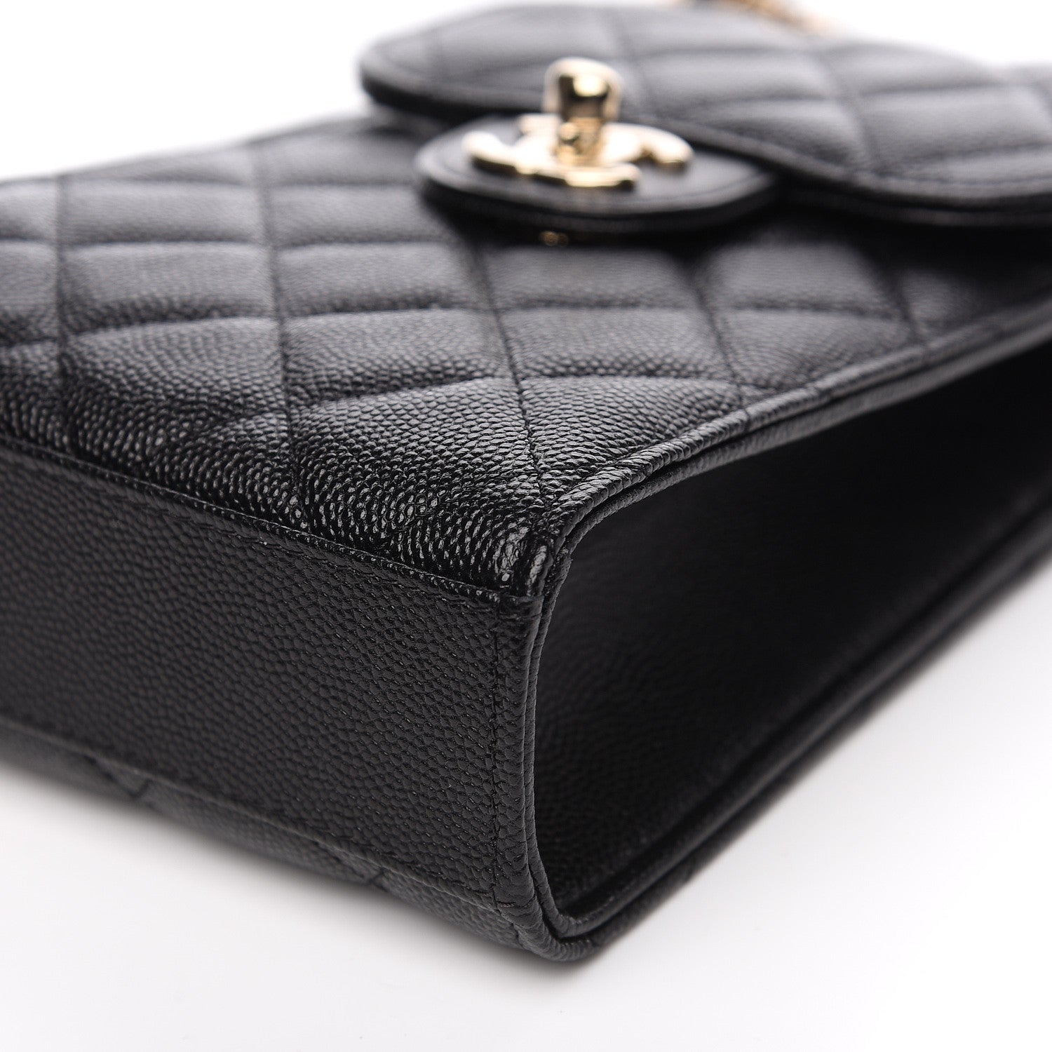 Chanel Caviar Quilted Classic Phone Holder Black 9 of 10