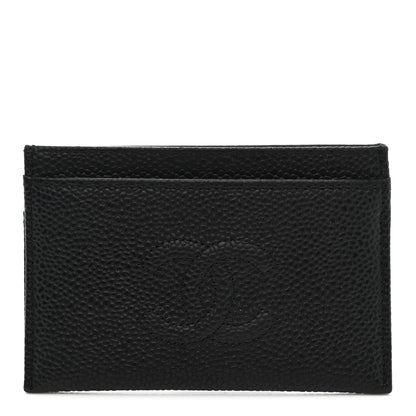 Chanel Caviar Timeless CC Card Holder Black 1 of 9