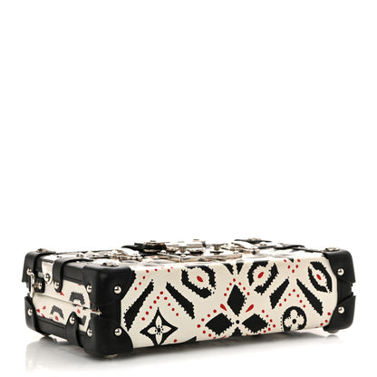 Louis Vuitton Calfskin Graphic Print Petite Malle 4 of 15