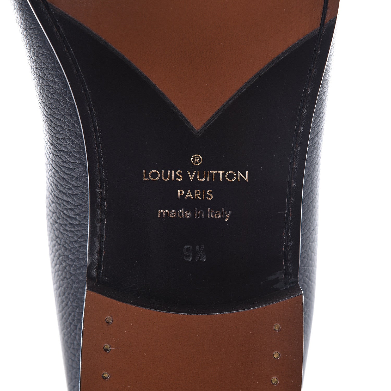 Louis Vuitton Calfskin Mens Montaigne Loafers 9.5 Marine 7 of 9