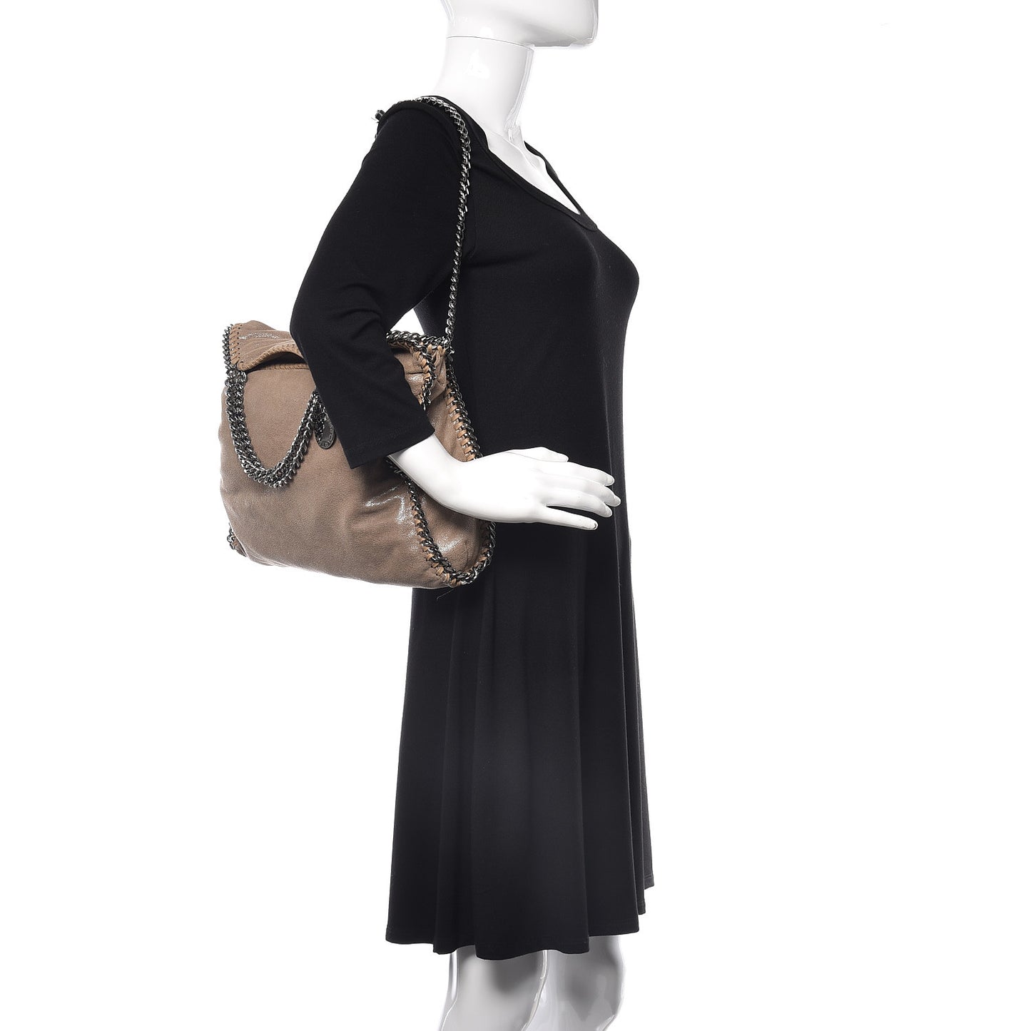 Shaggy Deer Falabella Fold Over Tote Pearlesce