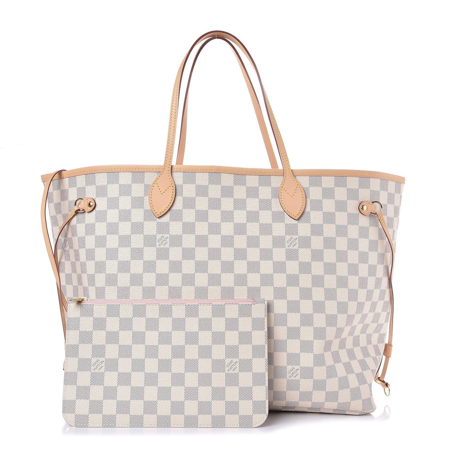 Damier Azur Neo Neverfull GM Rose Ballerine
