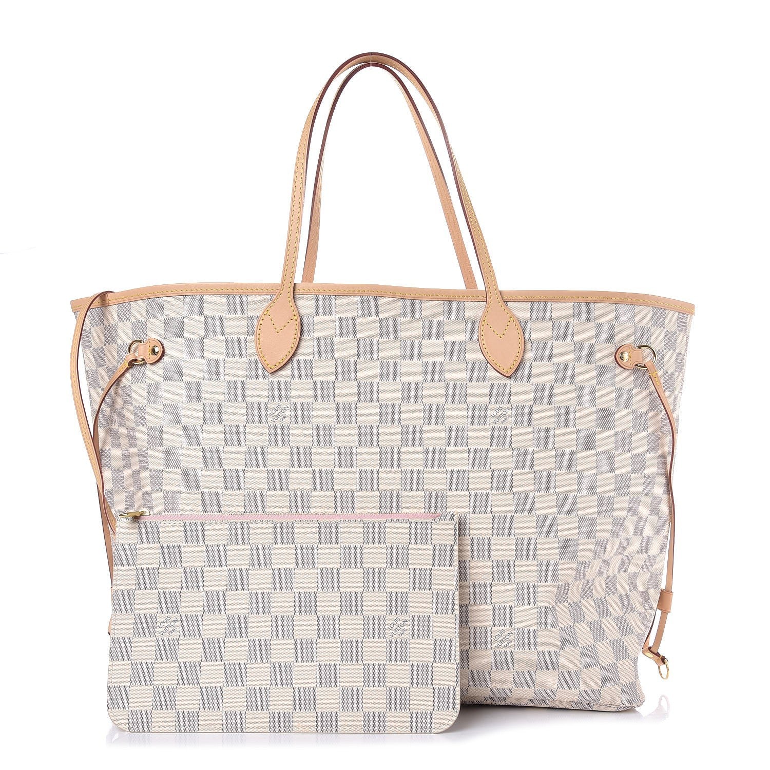 Louis Vuitton Damier Azur Neo Neverfull GM Rose Ballerine 3 of 9