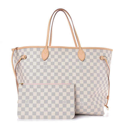 Louis Vuitton Damier Azur Neo Neverfull GM Rose Ballerine 3 of 9