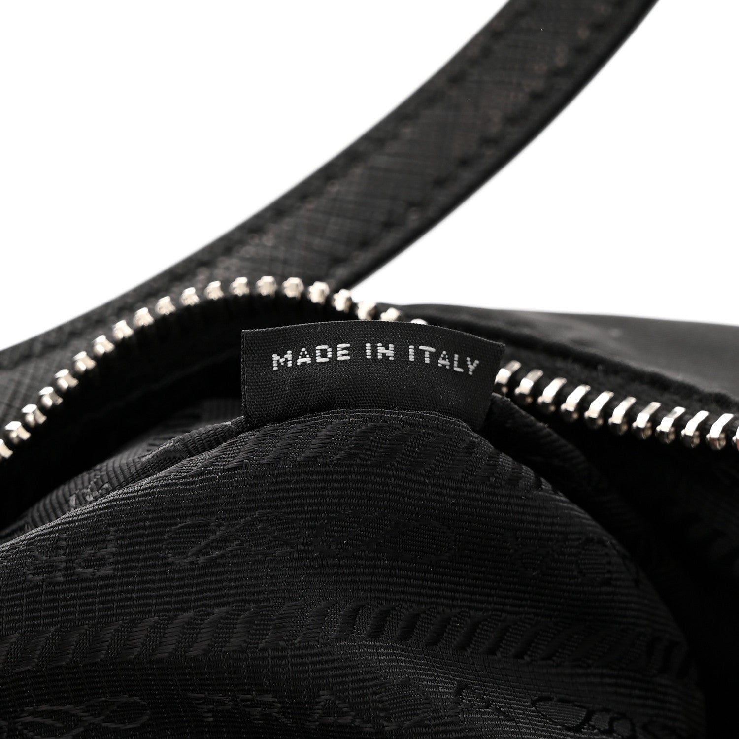 Prada Tessuto Nylon Saffiano Mini Re-Edition 2005 Bag Black 7 of 13