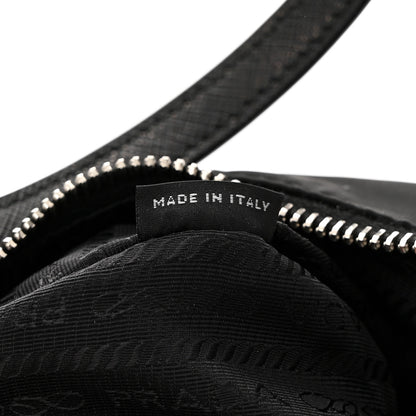Prada Tessuto Nylon Saffiano Mini Re-Edition 2005 Bag Black 7 of 13