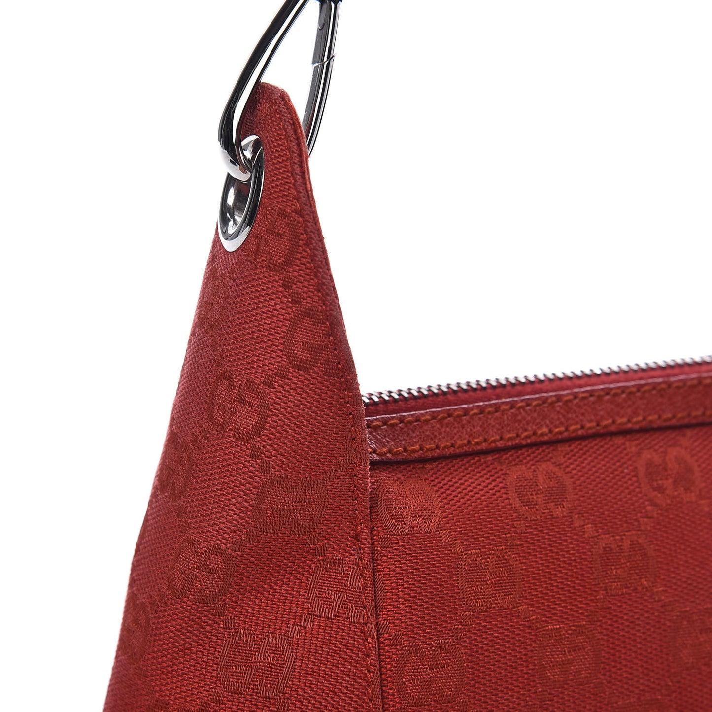 Monogram Small Hobo Red