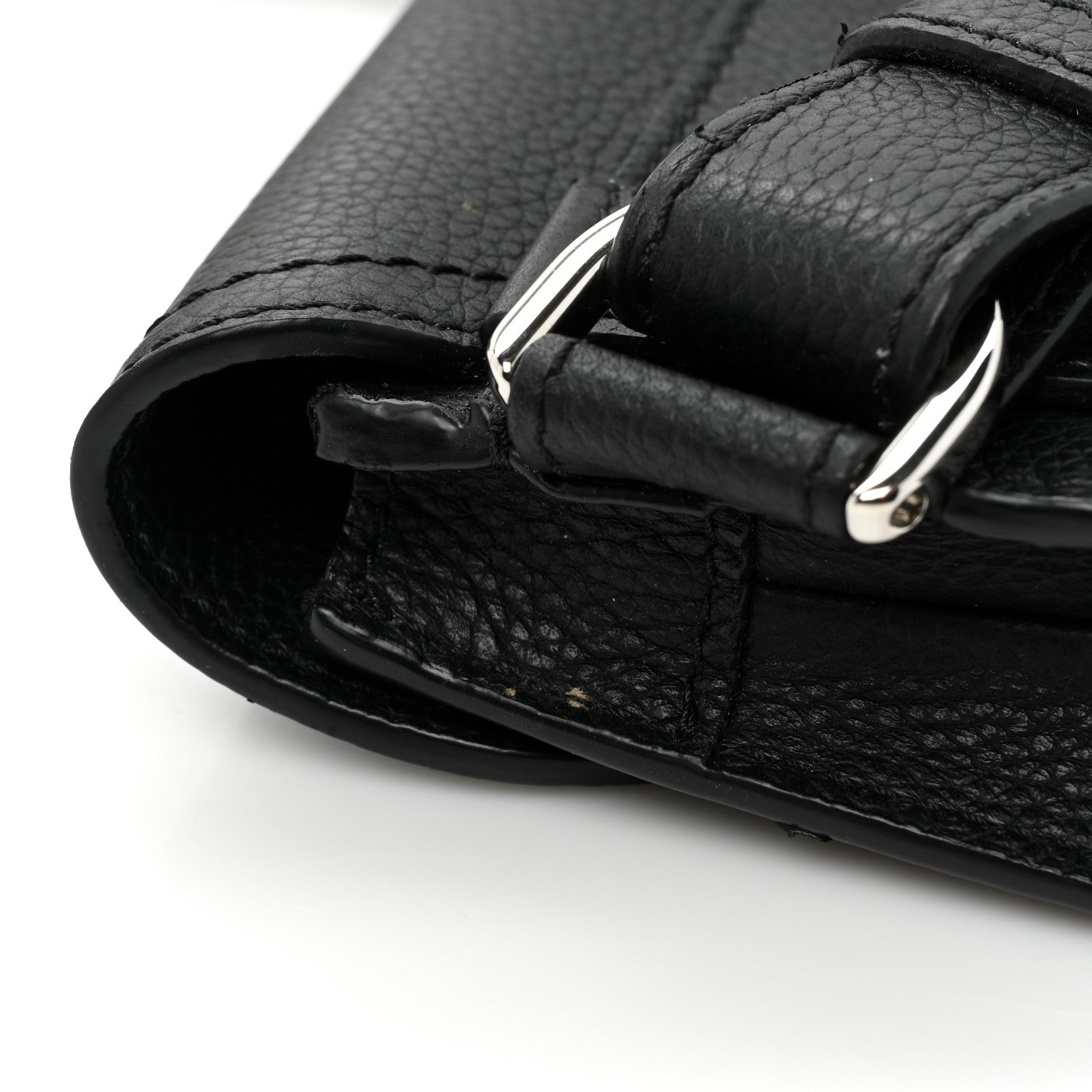Christian Dior Grained Calfskin Saddle Messenger Bag Black 10 of 10
