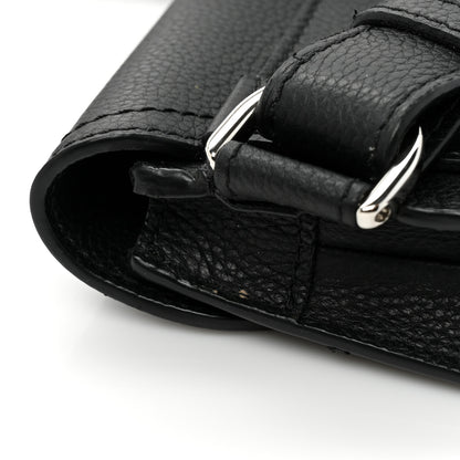 Christian Dior Grained Calfskin Saddle Messenger Bag Black 10 of 10