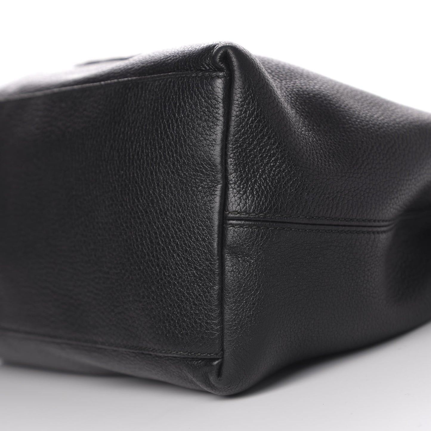 Pebbled Calfskin Studded Medium Soho Chain Shoulder Bag Black