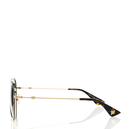 Gucci Web Aviator Sunglasses GG0062S Green Red 3 of 8