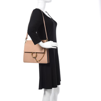 Chloe Goatskin Medium Faye Shoulder Bag Biscotti Beige 2 of 9