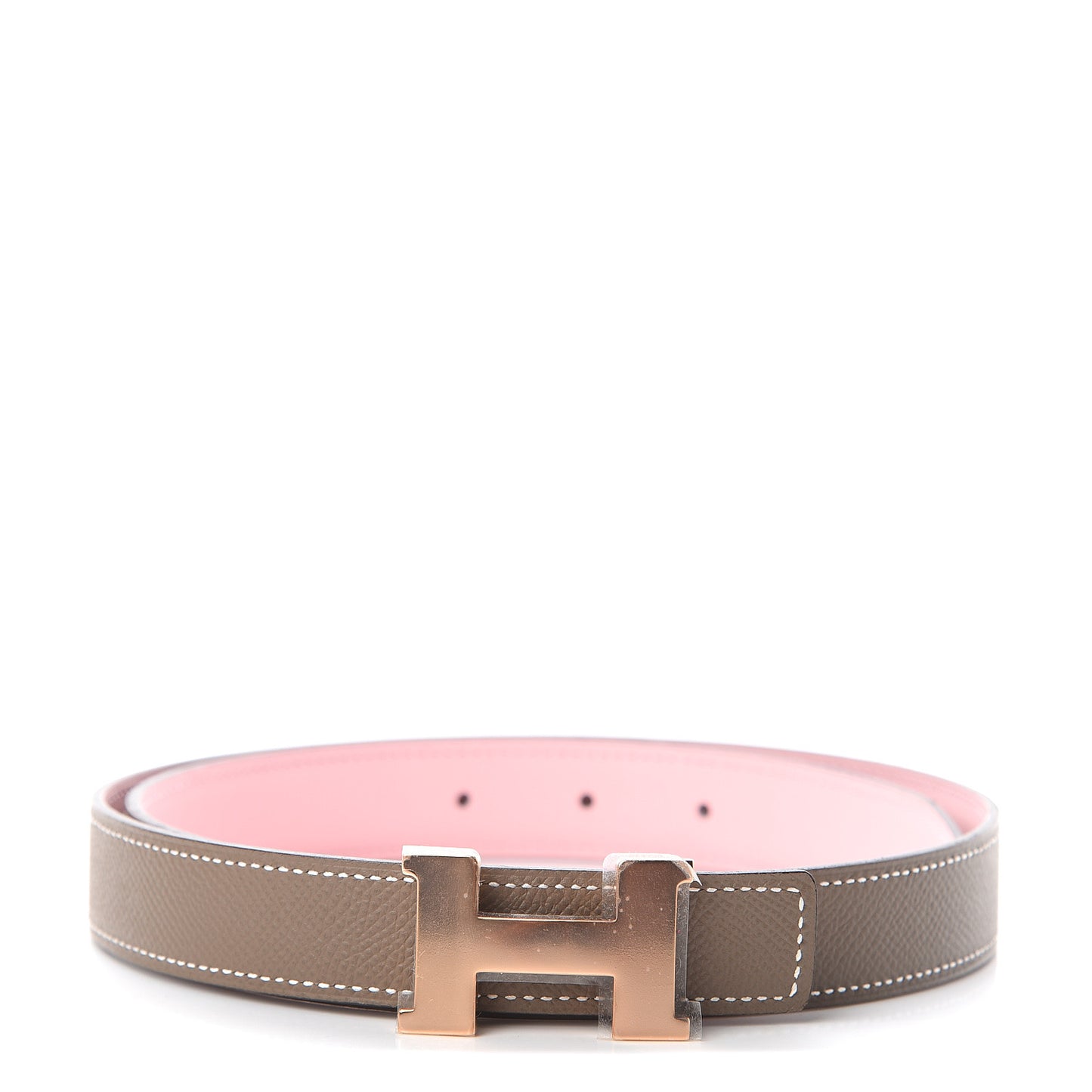 Epsom Swift 24mm Constance H Belt 75 Rose Sakura Etoupe
